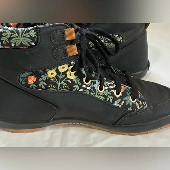 KEDS X RIFLE PAPER CO. SNEAKERS SCOUT IV LOTTIE HIGH TOP WATER REPELLENT - Picture 9 of 14